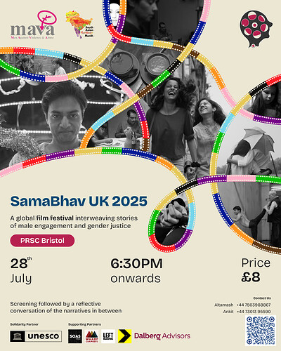 School of Activism Presents: SamaBhav UK 2025 Traveling Film Festival at PRSC