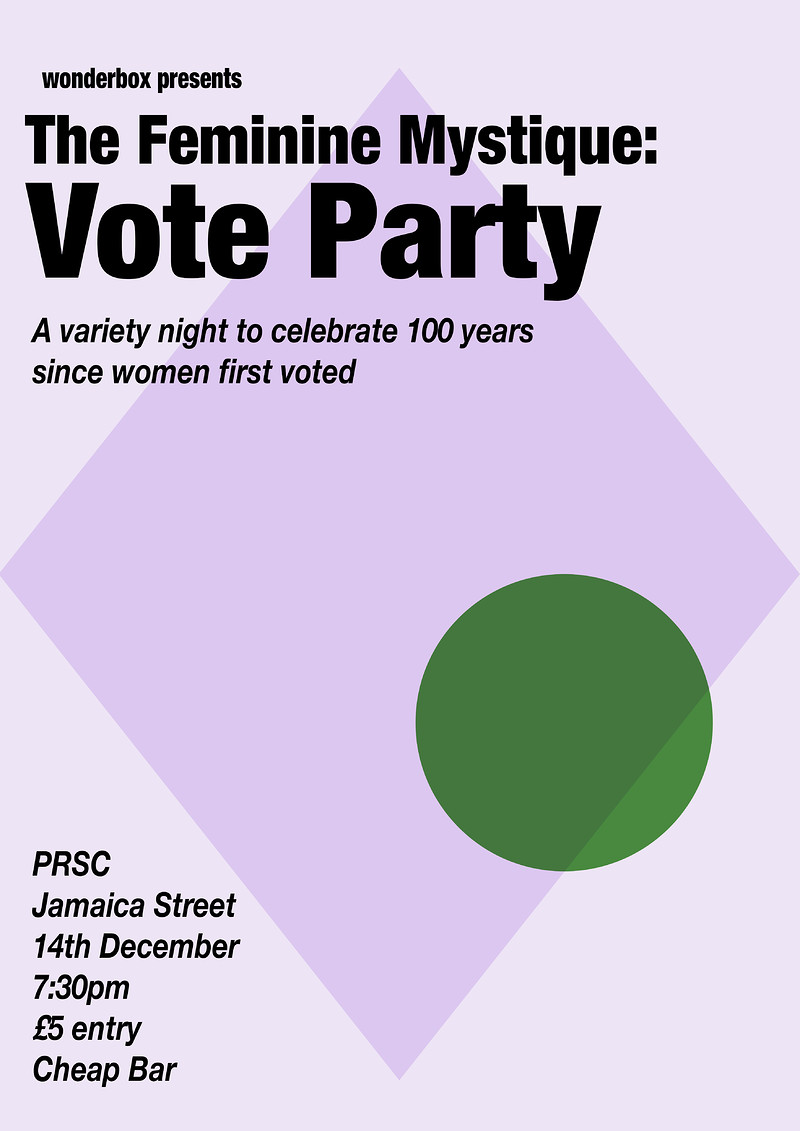 The Feminine Mystique: Vote Party at PRSC