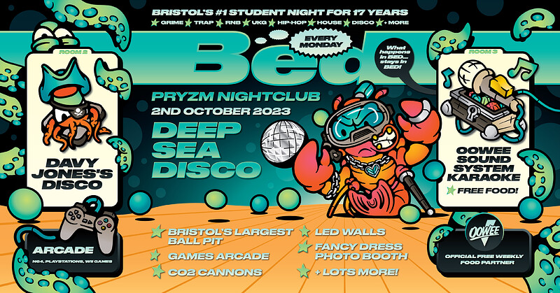 BED Mondays • Deep Sea Disco at Pryzm