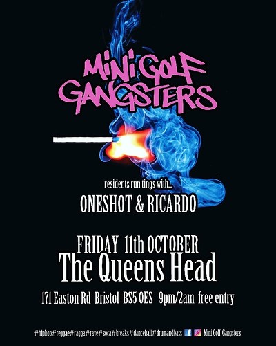 Mini Golf Gangsters at Queens Head Easton