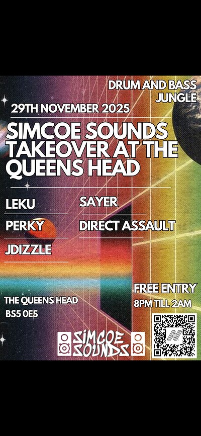 Simcoe Sounds Takeover at the Queens Head at Queens Head Easton