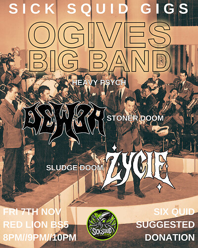 Sick Squid Gigs at Red Lion BS5