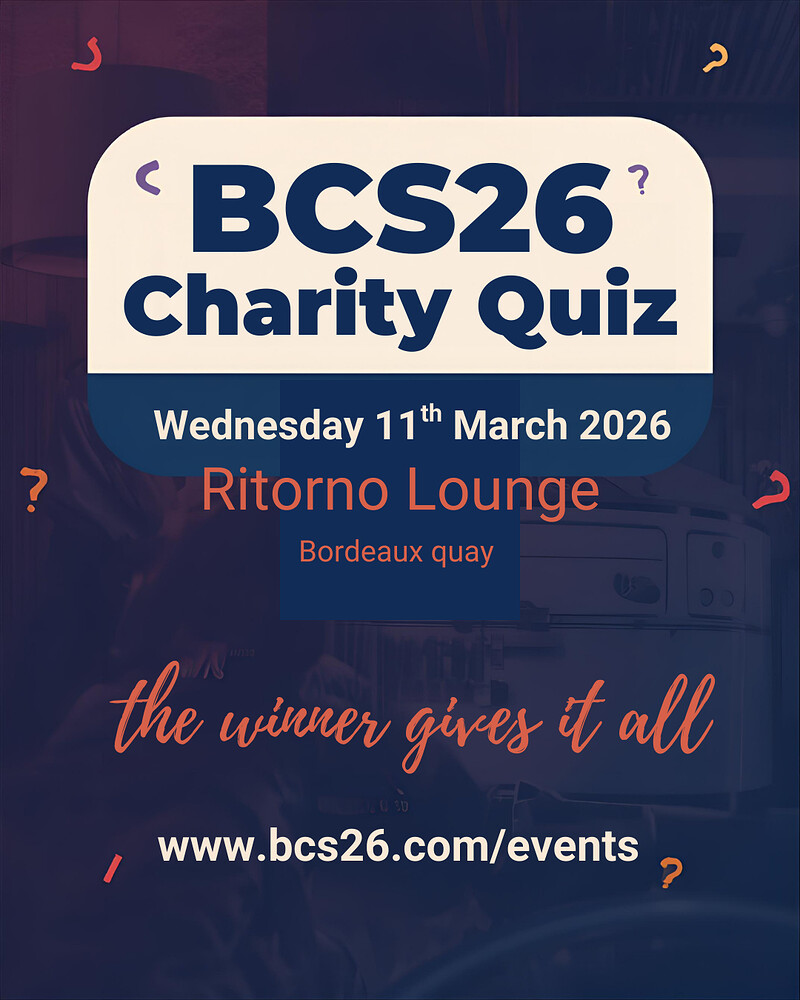 BCS26 The Winner Gives All Quiz at Ritorno Lounge
