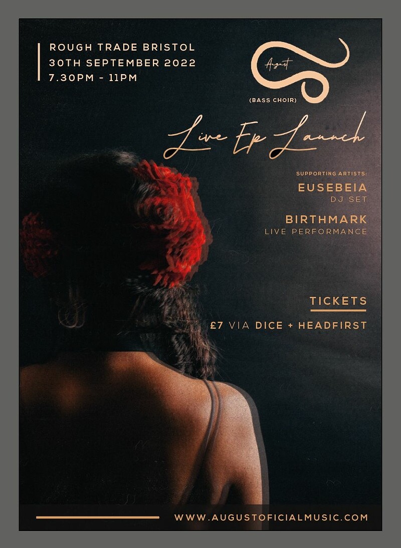 AUGUST EP Launch :430 BC w/ Eusebeia + Birthmark at Rough Trade Bristol