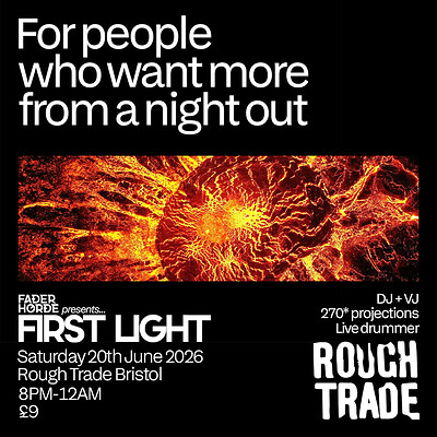 Drums, Techno & 270 Degree Planetary Visuals at Rough Trade Bristol