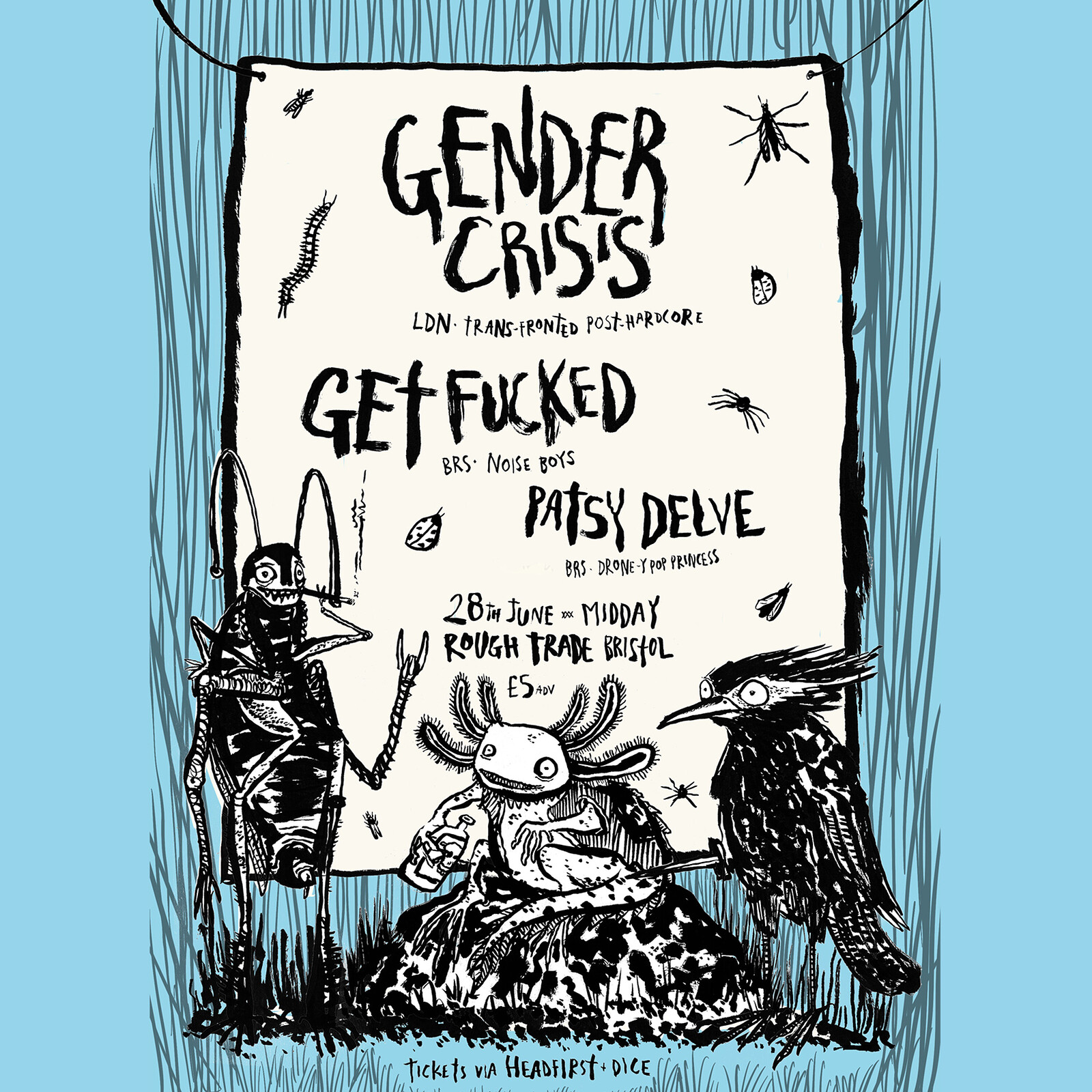 Gender Crisis, Get Fucked + Patsy Delve at Rough Trade Bristol