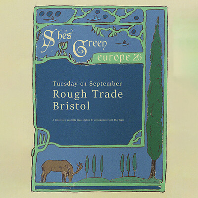 Shes green at Rough Trade Bristol