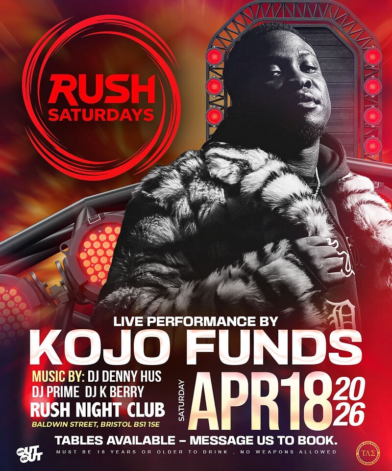Kojo funds at Rush nightclub Baldwin Street