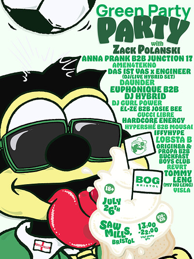 Green Party PARTY at Sawmills