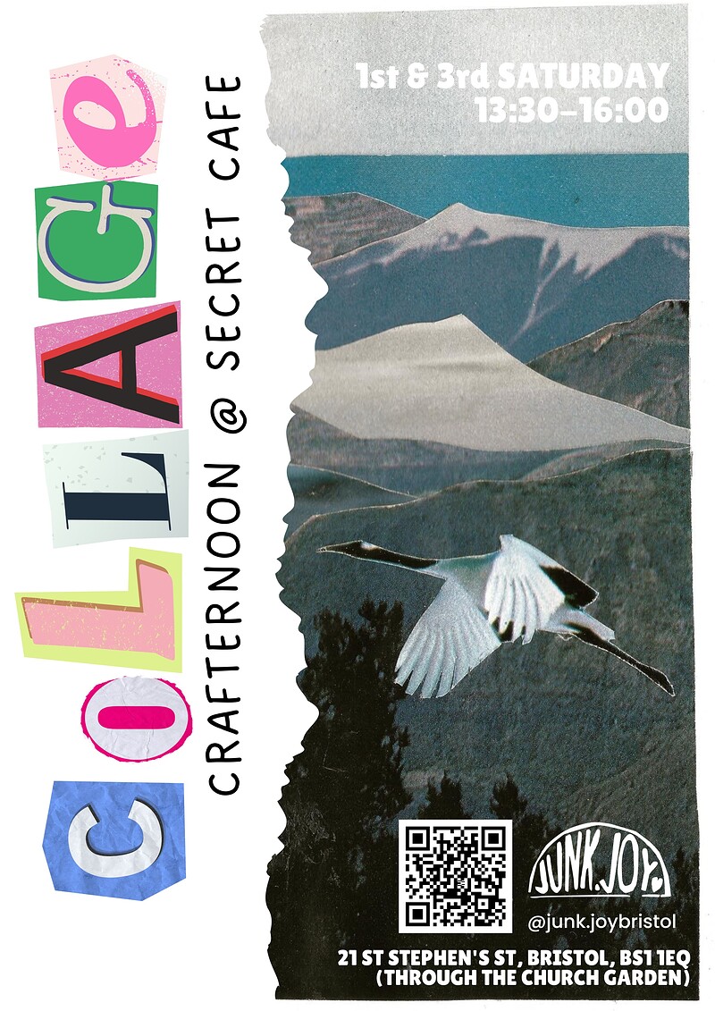 Collage Crafternoon at Secret Cafe