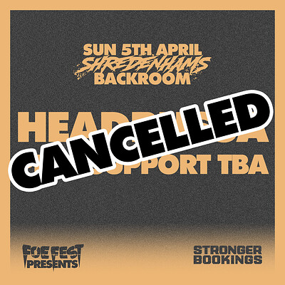 Headbussa + Support @ The Backroom Shredenhams at Shredenhams