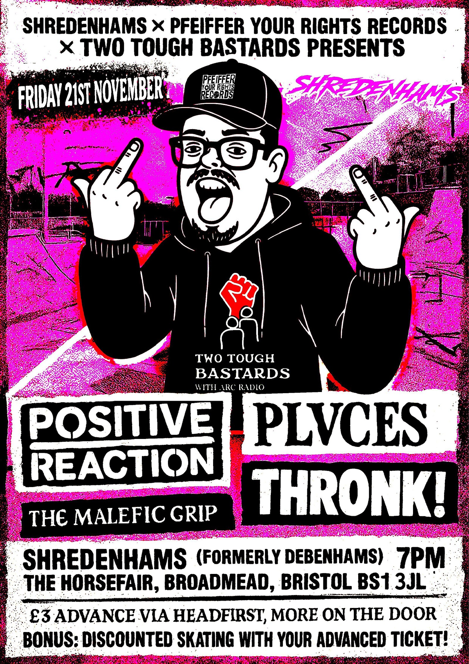 The Malefic Grip + Thronk + The New Dark Age + Plvces at Shredenhams