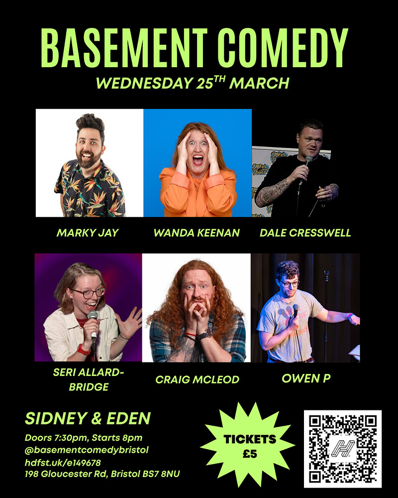 Basement Comedy at Sidney & Eden