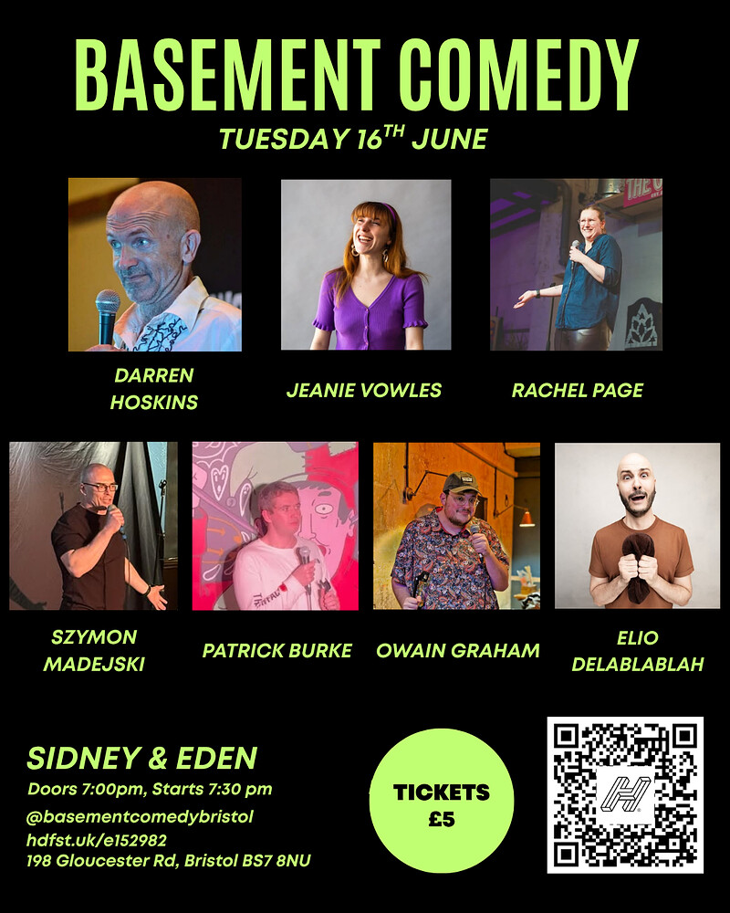 Basement Comedy at Sidney & Eden