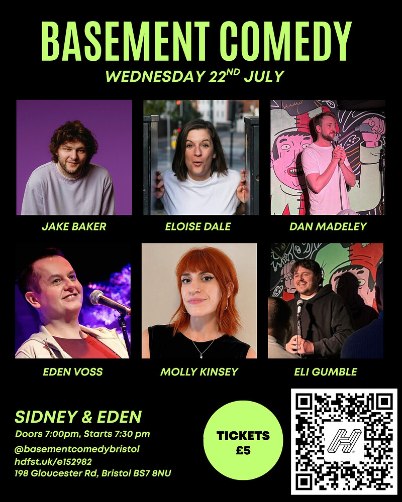 Basement Comedy at Sidney & Eden