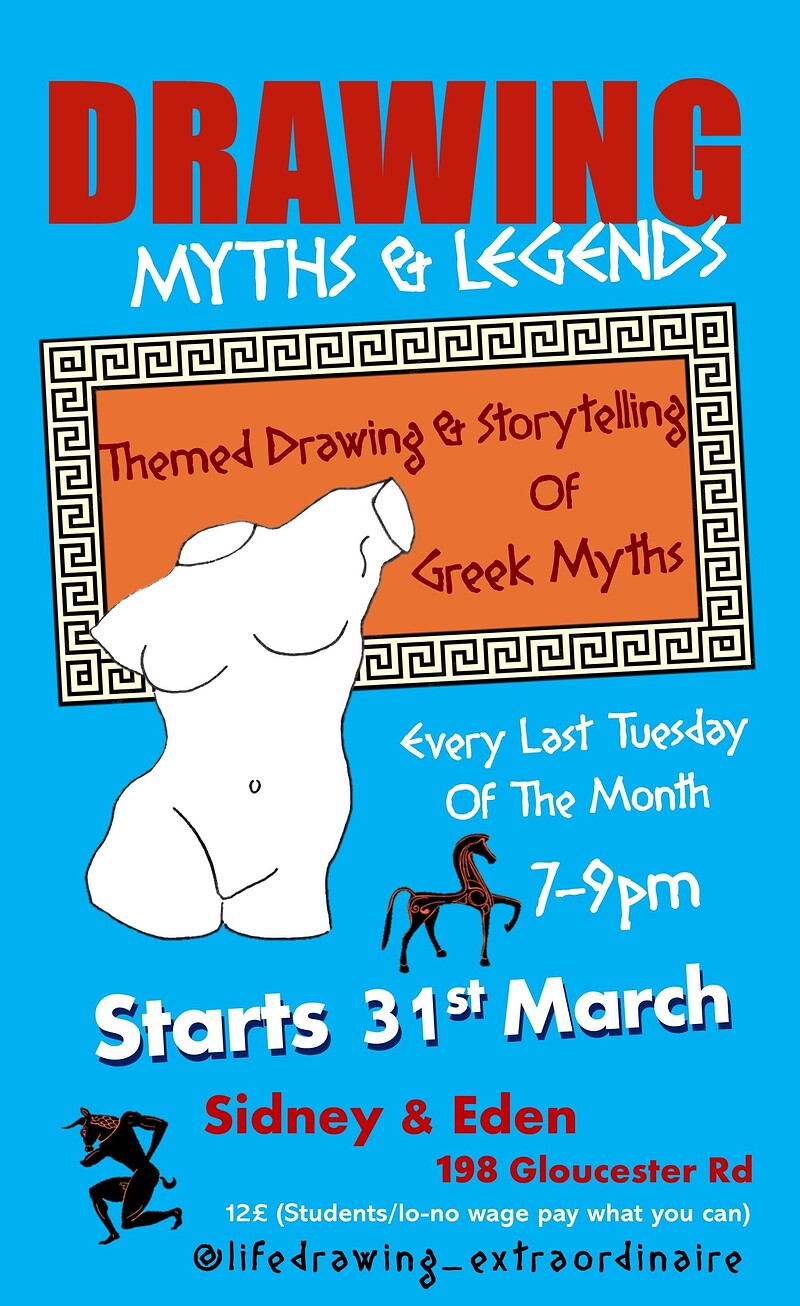 Drawing Myths & Legends at Sidney & Eden