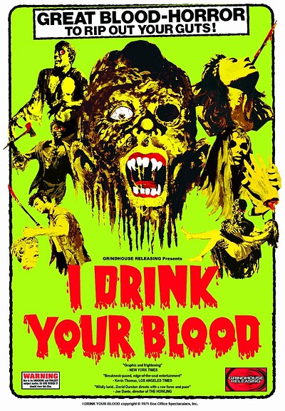 Grindhouse Cinema Club Presents: I Drink Your Blood at Sidney & Eden