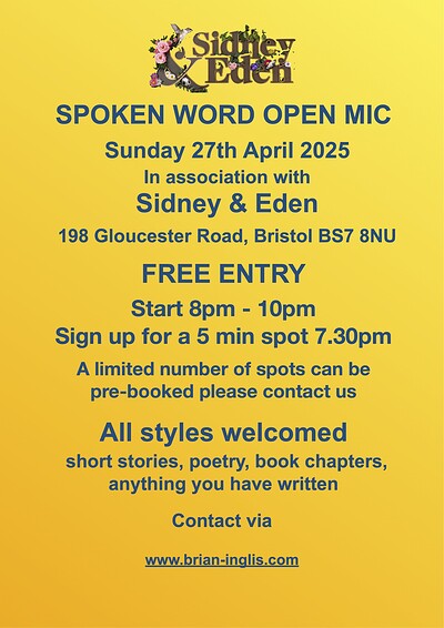 Spoken Word Open Mic at Sidney & Eden