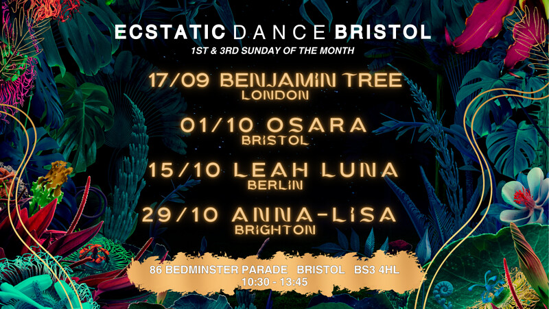 Ecstatic Dance Bristol ~ Benjamin Tree at Simpleweb, 86 Bedminster Parade, Bristol, BS3 4HL, UK