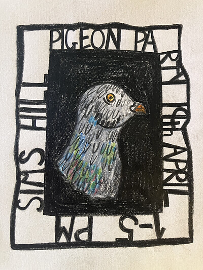 Pigeon Party at Sims Hill Shared Harvest