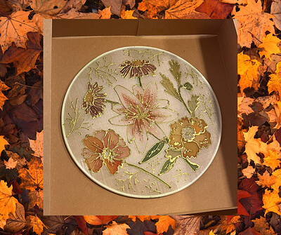 Autumn Silk Painting at Small Bar