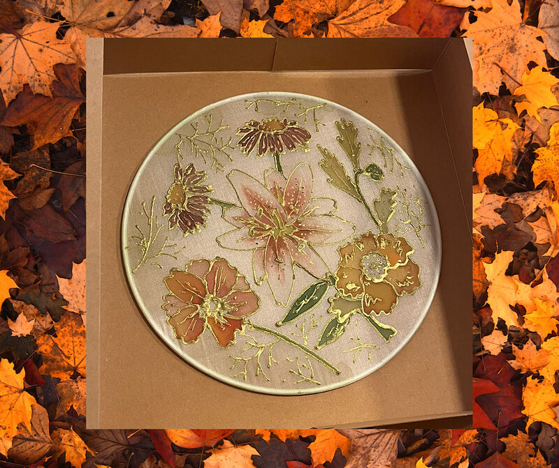 Autumn Silk Painting at Small Bar