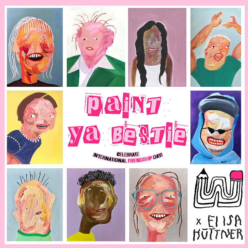 Paint Ya Bestie for International Friendship Day at Small Bar