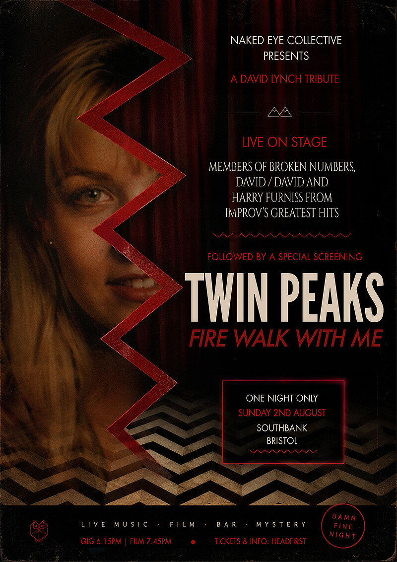 DAVID LYNCH TRIBUTE: TWIN PEAKS: FIRE WALK WITH ME + PRE SCREENING GIG at SouthBank