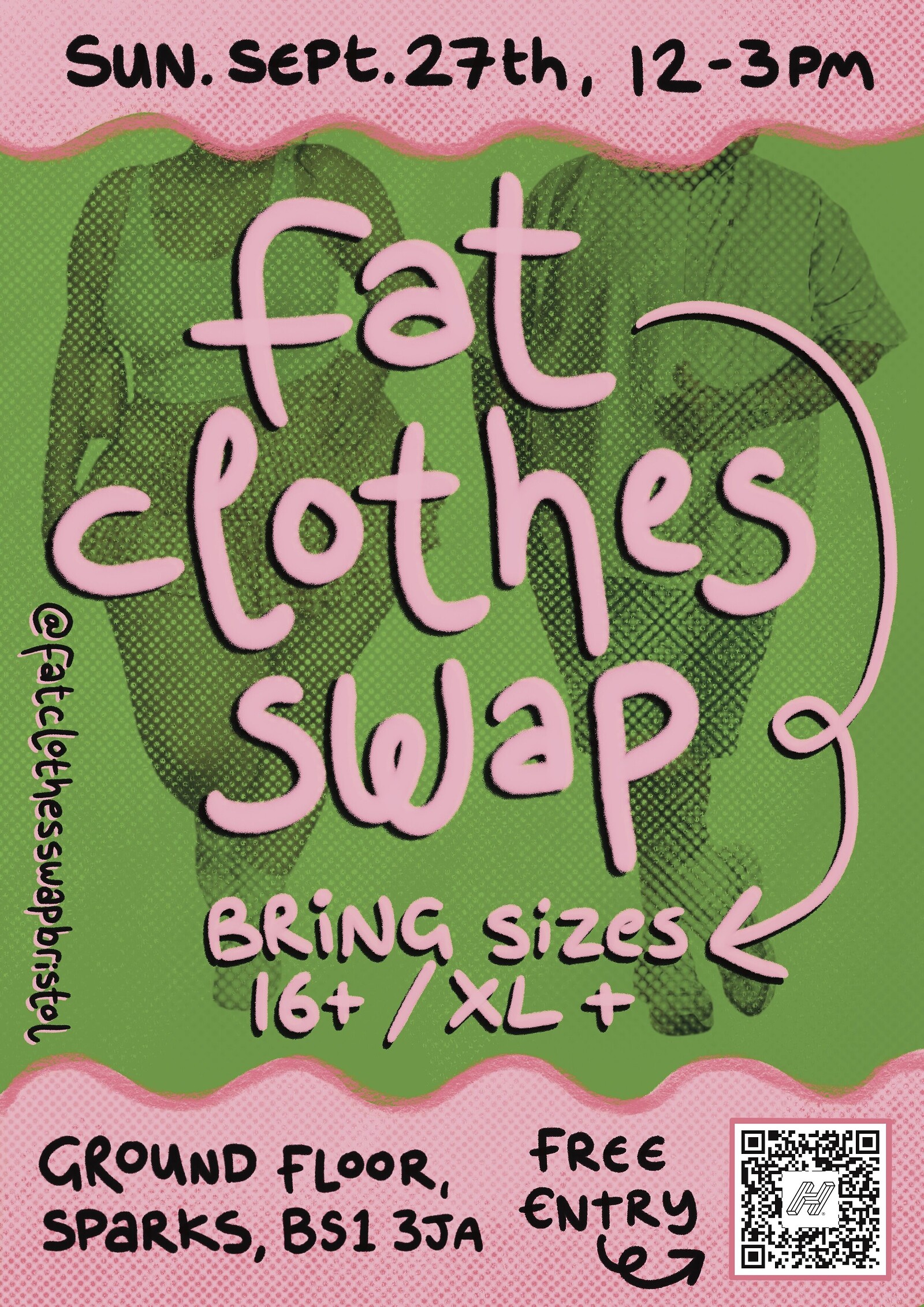 Fat Clothes Swap Bristol at Sparks Bristol