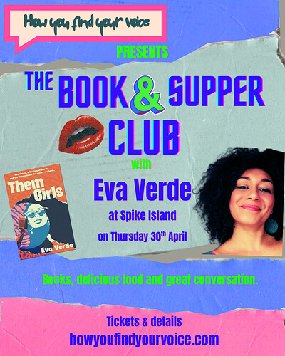 HYFYV's Book & Supper Club at Spike Island
