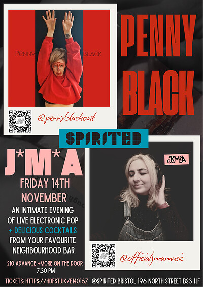 Penny Black + J*M*A at Spirited Bristol