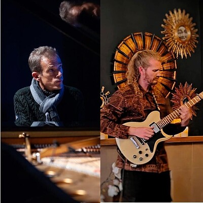 solo sets for piano & tenor guitar at St Ambrose