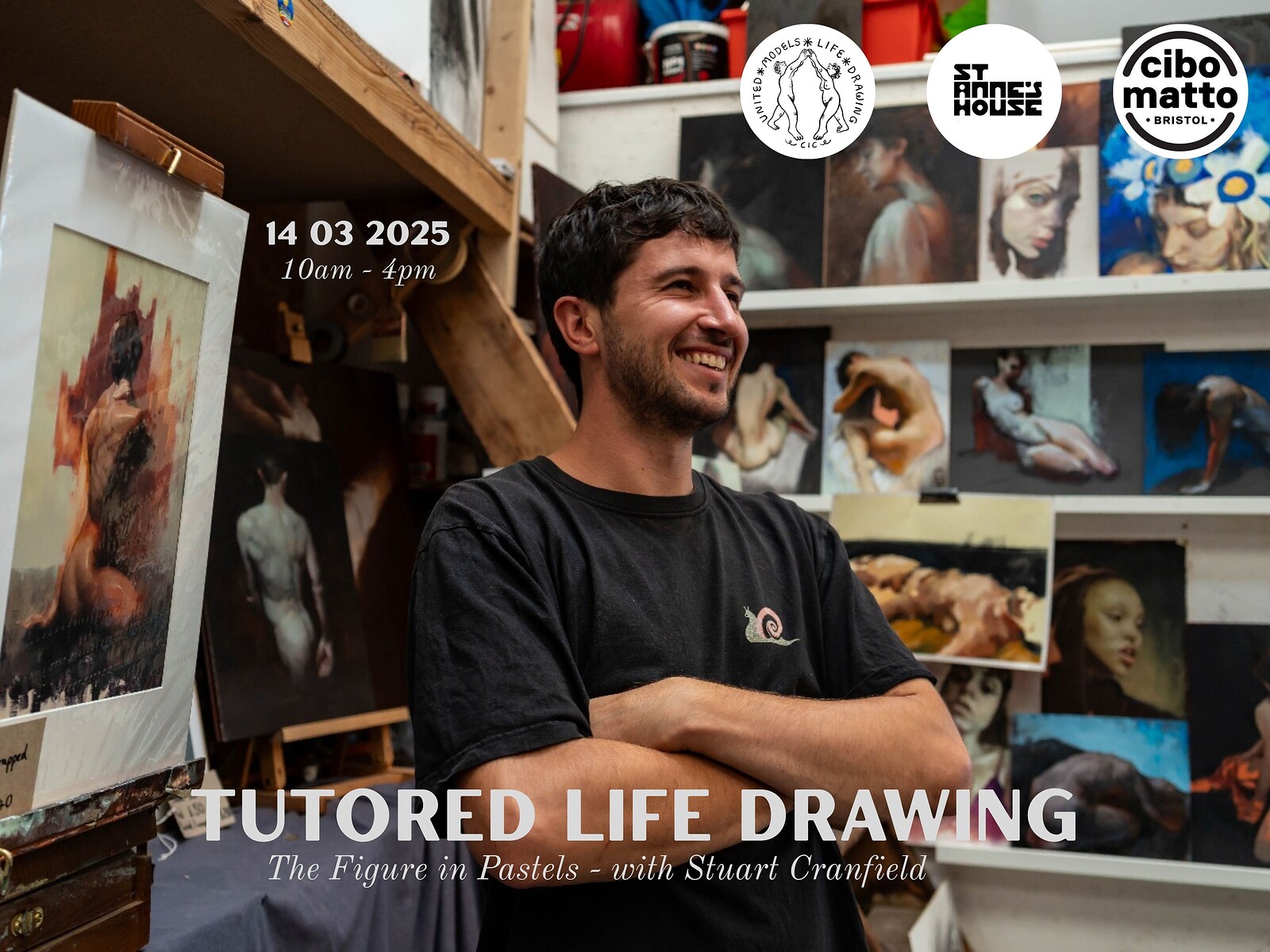 Tutored Life Drawing - The Figure in Pastels at St Anne's House