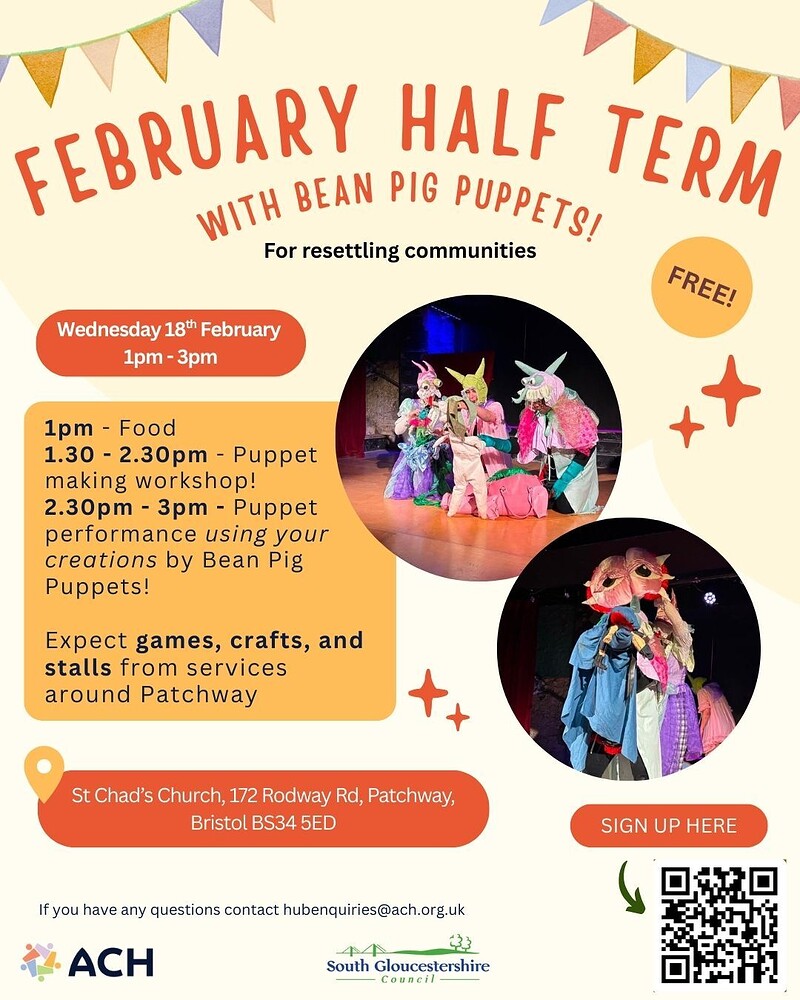 February Half term family fun day at St Chad's Church, 172 Rodway Rd, Patchway,  Bristol BS34 5ED