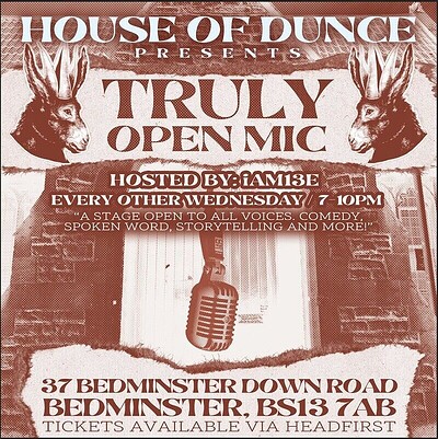 Truly Open Mic Night at St Dunstans House