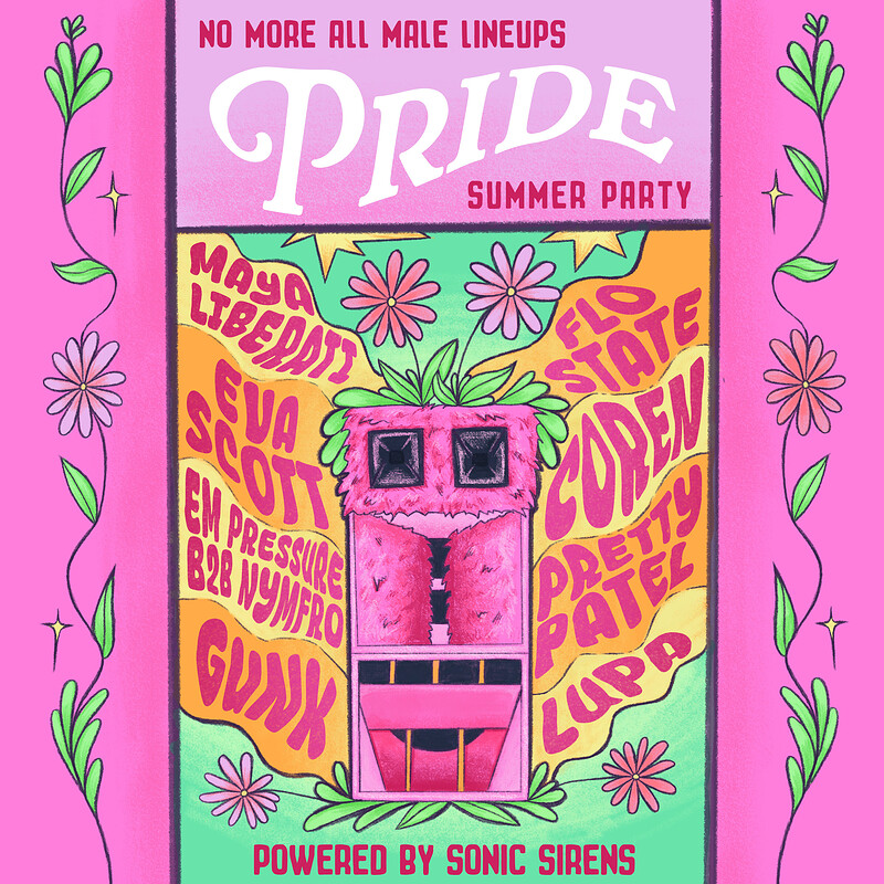No More All Male Lineups - pride summer party at St George's Bristol