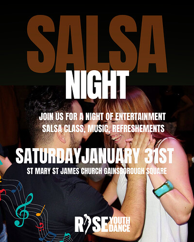RISE Salsa Night at St Mary and St James Church, Gainsborough Square, Lockleaze, Bristol, BS7 9AP