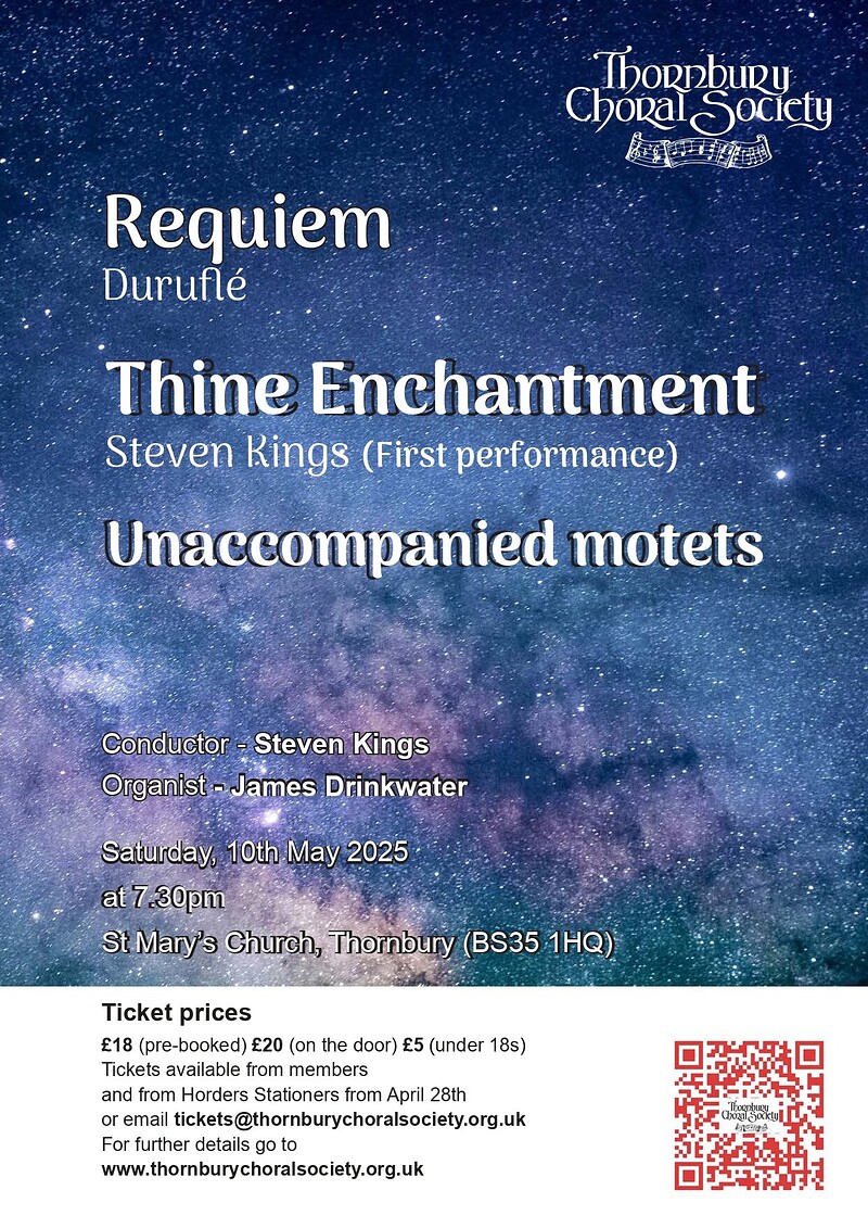 Thornbury Choral Society Spring Concert at St Mary's Church, Thornbury