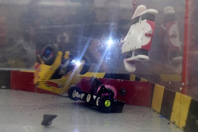 Mini Robot Wars - BBB Beetle Champs 2023 at St Michael's Centre, North Rd, Stoke Gifford, Bristol BS34 8PD