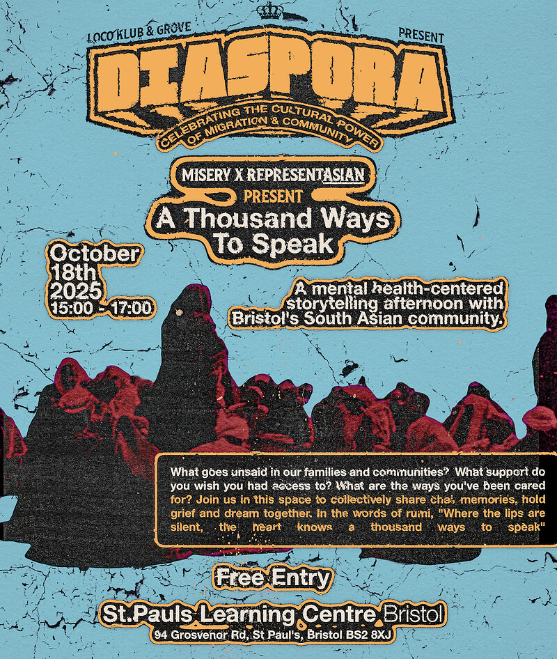 DIASPORA: Misery x Representasian present  "A Thousand Ways to Speak" at St Pauls Learning Centre