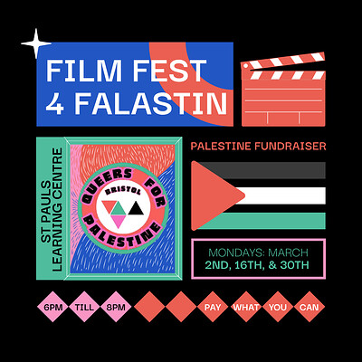 FILM FEST 4 FALASTIN: Art as Resistance w/ Queers for Palestine, Fundraiser at St Pauls Learning Centre