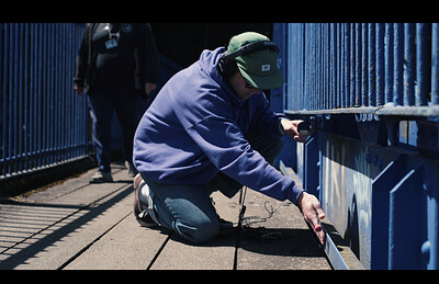 Dan Pollard: 'Voices of the Avon Tideway' 12-hour sound installation at St Philip's Footbridge