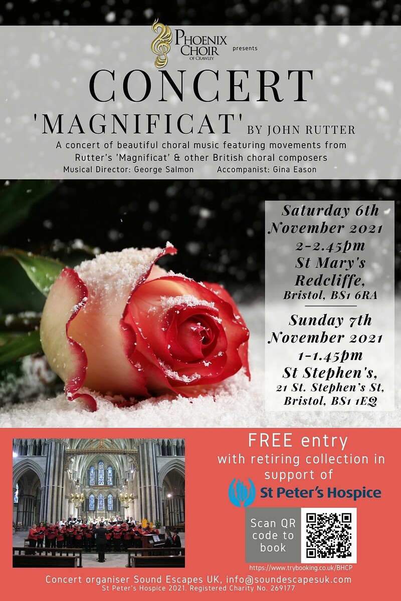 Rutter's Magnificat, Phoenix Choir Crawley at St Stephen's Church