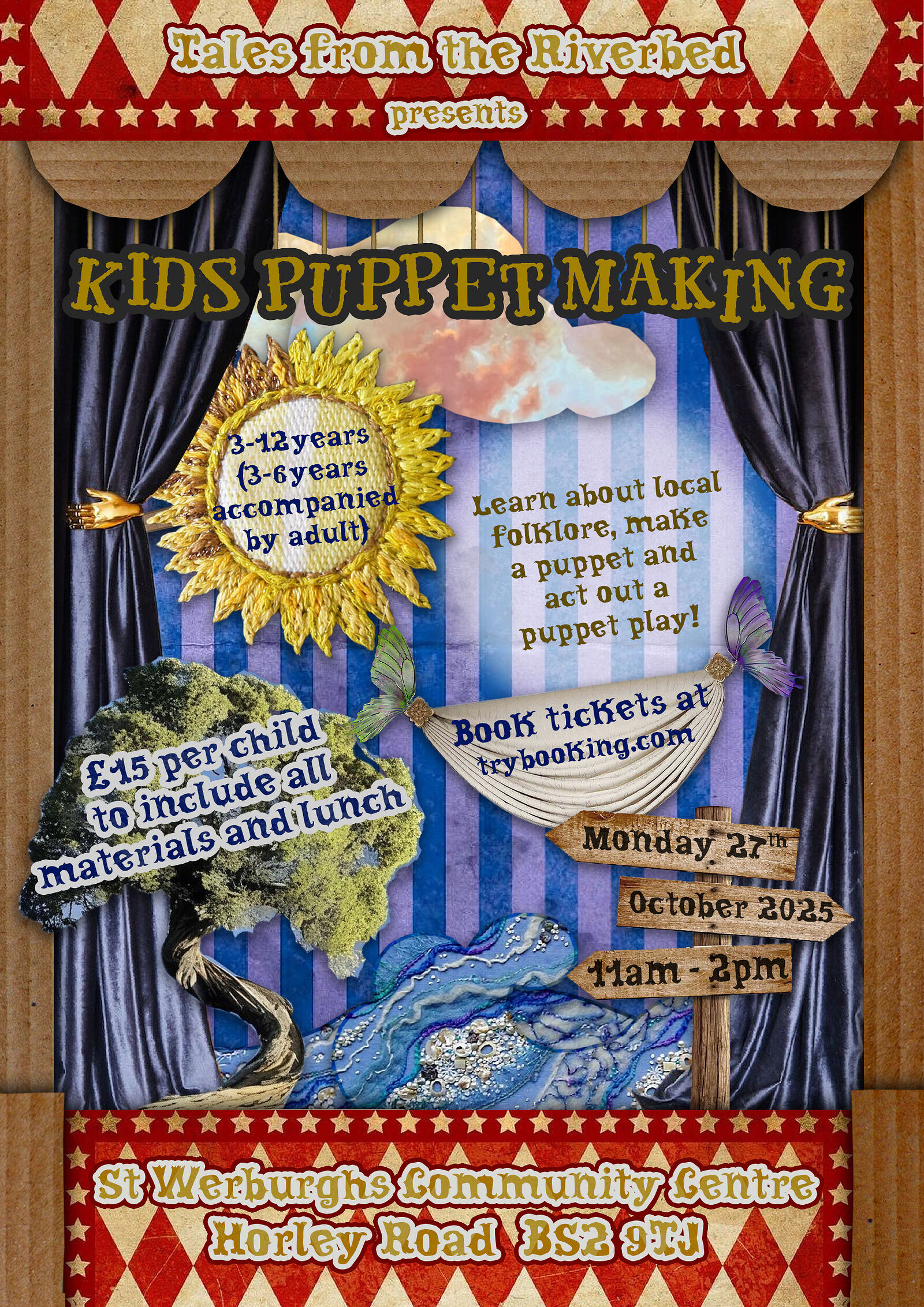 Tales from the Riverbed ~ Kid's Puppet Making at St Werburghs Community Centre