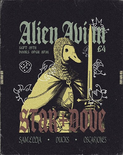 Oscar Jones, Ducks, Sam.Ellia // Alien Avian #23 at Star and Dove