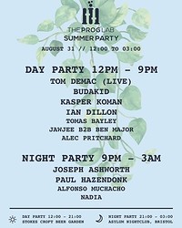 The Prog Lab Summer Party at Stokes Croft Beer Garden, Backfields, Bristol BS2 8QP, United Kingdom