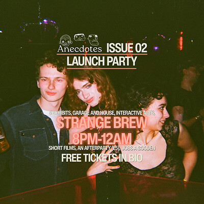 Anecdotes Magazine Issue 02 Launch at Strange Brew
