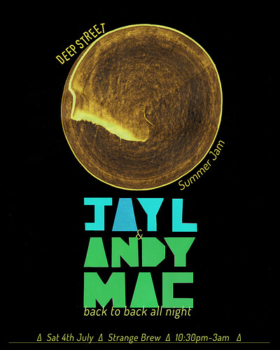 Deep Street Summer Jam w/ Jay L & Andy Mac b2b all night at Strange Brew