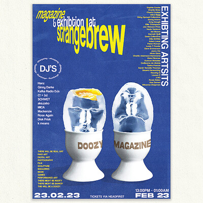 DOOZY: Exhibition, Zine Launch + Afterparty at Strange Brew