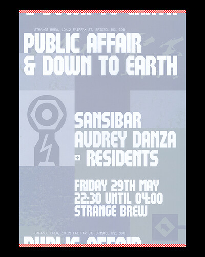 Down To Earth x Public Affair: Sansibar + Audrey Danza at Strange Brew